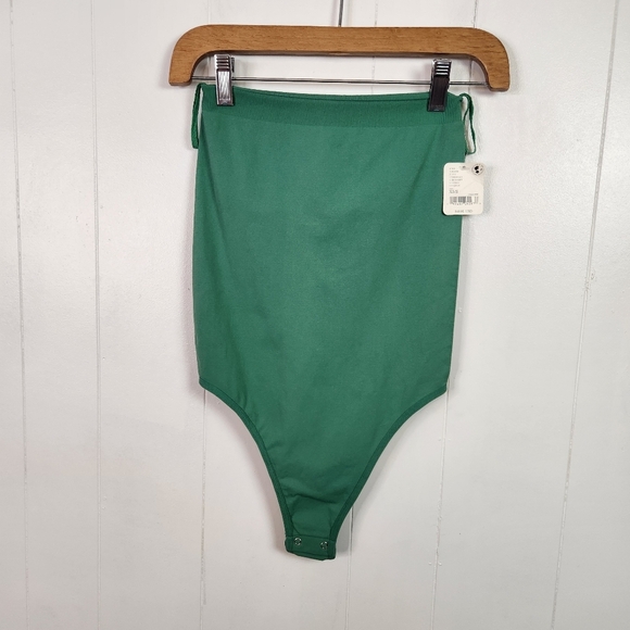 Free People Intimately Tati Tube Top Bodysuit Mermaid Green Size XS New NWT - Picture 2 of 6